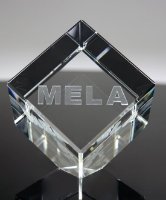 Picture of Subsurface Etched Crystal Award Cube