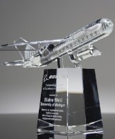 Picture of Crystal Boeing Airplane Award